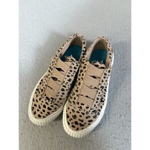 Blowfish Malibu Shoes Womens Size 6 Leopard Marley Slip On Canvas Casual